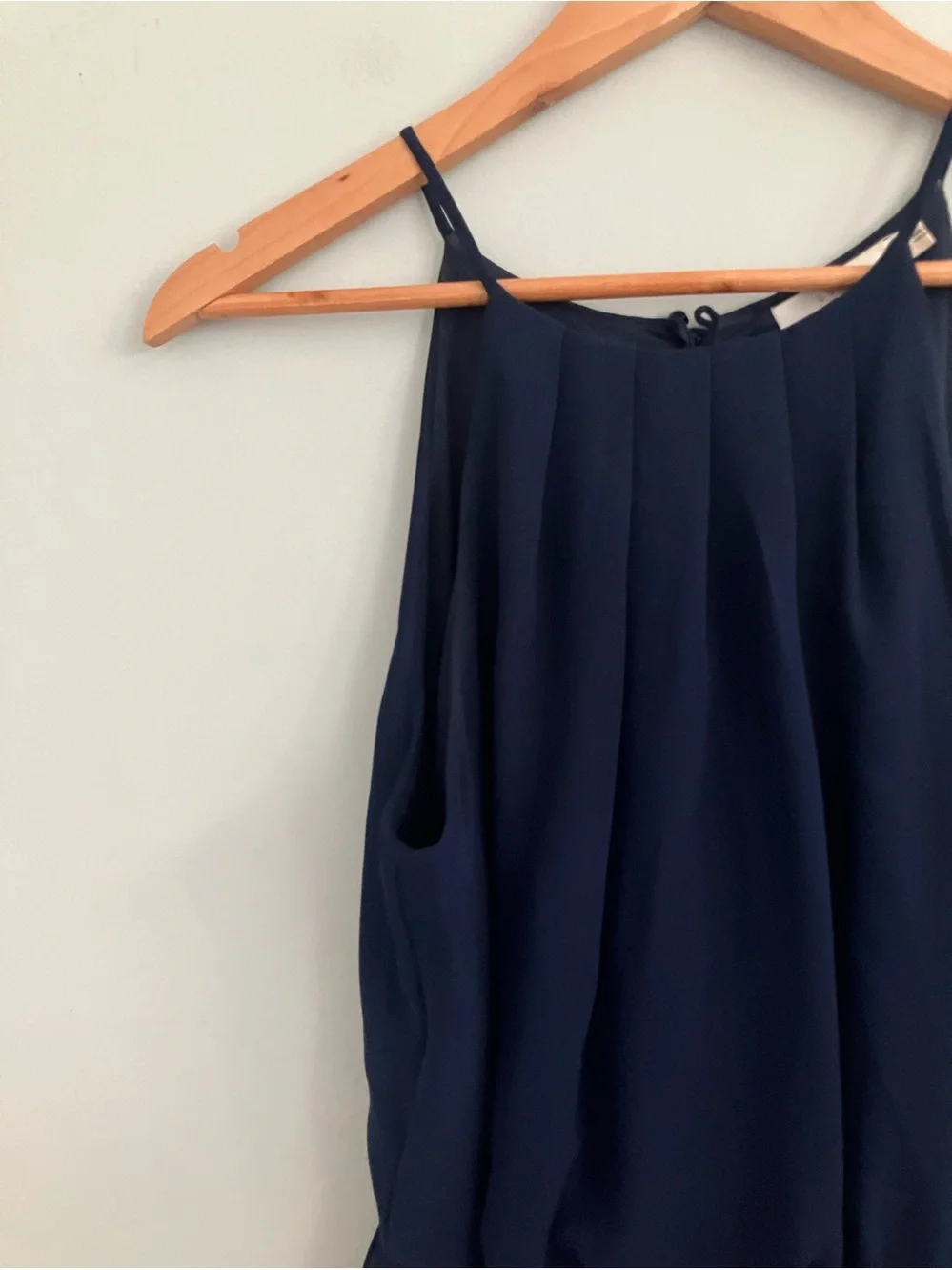 LUSH Navy Blue Fit and Flare Light Weight Tank Dress Size S